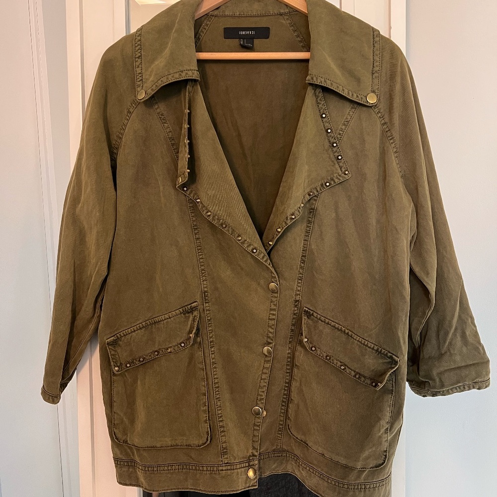 Lightweight Army Green Jacket